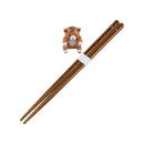 【猫まっしぐらセレクト】Hasikko 猫の箸と箸置きセット-茶トラ猫