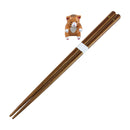 【猫まっしぐらセレクト】Hasikko 猫の箸と箸置きセット-茶トラ猫