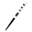 【猫まっしぐらセレクト】animals zoo chopsticks 食洗機対応・猫の塗分親子箸-黒猫