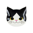 猫まっしぐら特製 大陸焼磁器猫型豆皿　黒猫/ハチワレ猫/白猫/サバトラ猫/三毛猫/眠り白猫/茶トラ猫（ねこまっしぐらとくせいたいりくやきじきねこがたまめざら　くろねこ/はちわれねこ/しろねこ/さばとらねこ/みけねこ/ねむりしろねこ/ちゃとらねこ）