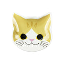 猫まっしぐら特製 大陸焼磁器猫型豆皿　黒猫/ハチワレ猫/白猫/サバトラ猫/三毛猫/眠り白猫/茶トラ猫（ねこまっしぐらとくせいたいりくやきじきねこがたまめざら　くろねこ/はちわれねこ/しろねこ/さばとらねこ/みけねこ/ねむりしろねこ/ちゃとらねこ）