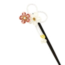 伝統つまみ一本簪-注連梅枝(でんとうつまみいっぽんかんざし‐しめうめがえ)