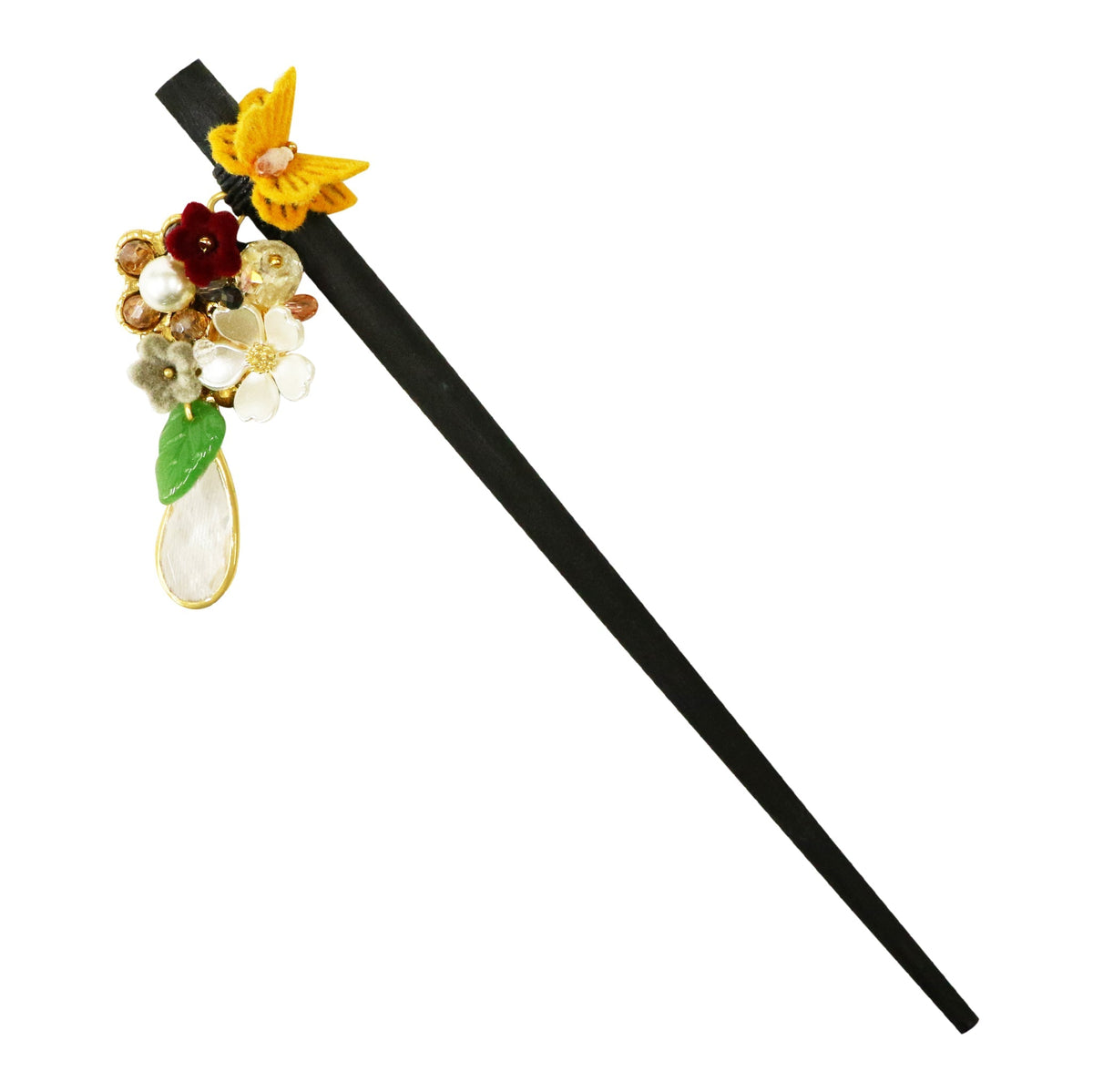 かんざし屋wargo 夢見鳥簪二又(ゆめみどりかんざしふたまた) シルバー