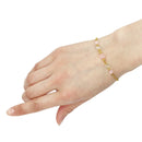 連球鎖腕輪‐紅石英ローズクオーツ（つらなりたまチェーンブレス‐べにせきえい）