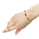 連球鎖腕輪‐紅玉髄カーネリアン（つらなりたまチェーンブレス‐べにぎょくずい）