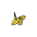 和柄刺繍ワッペン‐折り鶴＆金魚（わがらししゅうわっぺん‐おりづる&きんぎょ）