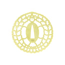 つば帯留め‐下がり藤（つばおびどめ‐さがりふじ）