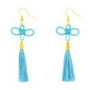 伝統水引細工耳刺‐二重叶結び（でんとうみずひきざいくピアス‐にじゅうかないむすび）