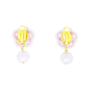 伝統水引細工耳飾‐雪解け（でんとうみずひきざいくイヤリング‐ゆきどけ）