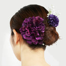 優艶菊花髪飾り（ゆうえんダリアヘアクリップ）