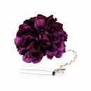 優艶菊花髪飾り（ゆうえんダリアヘアクリップ）