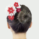 つまみ簪‐寄せ菊梅花（つまみかんざし‐よせきくうめはな）