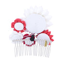 つまみ簪‐寄せ菊梅花（つまみかんざし‐よせきくうめはな）