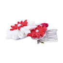 つまみ簪‐寄せ菊梅花（つまみかんざし‐よせきくうめはな）