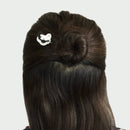 伝統水引細工髪飾り‐猫（でんとうみずひきざいくヘアピン‐ねこ）