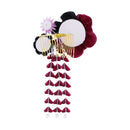 モダンつまみ髪飾り‐デニム薔薇（もだんつまみヘアコーム‐でにむばら）