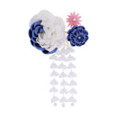 モダンつまみ髪飾り‐デニム薔薇（もだんつまみヘアコーム‐でにむばら）