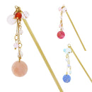 フロストグラス一本簪‐円（ふろすとぐらすいっぽんかんざし‐えん）