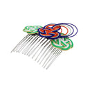 伝統水引細工髪飾り‐変わり籠目（でんとうみずひきざいくヘアコーム‐かわりかごめ）