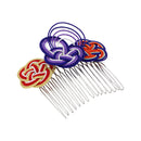 伝統水引細工髪飾り‐変わり籠目（でんとうみずひきざいくヘアコーム‐かわりかごめ）