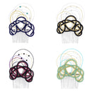 伝統水引細工髪飾り‐絢爛淡路（でんとうみずひきざいくヘアコーム‐けんらんあわじ）