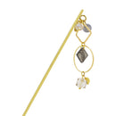 フロストグラス一本簪‐菱（ふろすとぐらすいっぽんかんざし‐ひし）