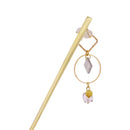 フロストグラス一本簪‐菱（ふろすとぐらすいっぽんかんざし‐ひし）