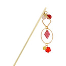 フロストグラス一本簪‐菱（ふろすとぐらすいっぽんかんざし‐ひし）