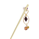 フロストグラス一本簪‐菱（ふろすとぐらすいっぽんかんざし‐ひし）