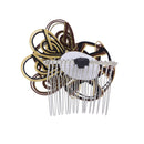 伝統水引細工髪飾-絢爛花葉(でんとうみずひきざいくヘアコーム-けんらんかよう)