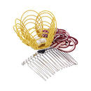 伝統水引細工髪飾-絢爛花葉(でんとうみずひきざいくヘアコーム-けんらんかよう)