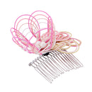 伝統水引細工髪飾-絢爛花葉(でんとうみずひきざいくヘアコーム-けんらんかよう)