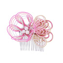 伝統水引細工髪飾-絢爛花葉(でんとうみずひきざいくヘアコーム-けんらんかよう)