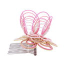 伝統水引細工髪飾-絢爛花葉(でんとうみずひきざいくヘアコーム-けんらんかよう)