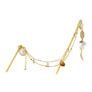 蓬莱の玉の枝七宝二連簪-空/桃(ほうらいのたまのえだしっぽうにれんかんざし-そら/もも)