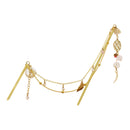 蓬莱の玉の枝七宝二連簪-空/桃(ほうらいのたまのえだしっぽうにれんかんざし-そら/もも)