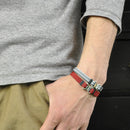 伊賀組紐縞腕輪／男（いがくみひもしまブレスレット‐メンズ）