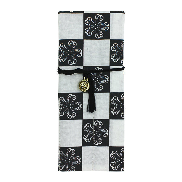 505my15▲市松模様 桜 縞 袋帯▲美品 505my15△市松模様 桜 縞 袋帯△美品