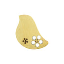 木彫帯飾板‐鶯（きぼりおびかざりプレート‐うぐいす）