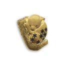 夢みる動物釦飾‐子守熊の寝床（ゆめみるどうぶつブローチ‐こあらのねどこ）