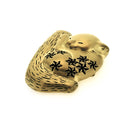 夢みる動物釦飾‐子守熊の寝床（ゆめみるどうぶつブローチ‐こあらのねどこ）