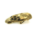 夢みる動物釦飾‐子守熊の寝床（ゆめみるどうぶつブローチ‐こあらのねどこ）