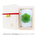 練切和菓子帯留め‐紅葉（ねりきりわがしおびどめ‐もみじ）