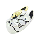 能面帯留め‐狐（のうめんおびどめ‐きつね）