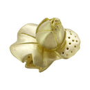 隠れ蛙帯留め‐蓮蕾（かくれがえるおびどめ‐はすつぼみ）