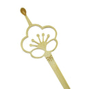 花紋平打一本簪‐梅／真鍮（かもんひらうちいっぽんかんざし‐うめ／ブラス）