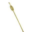 花紋平打一本簪‐菊／真鍮（かもんひらうちいっぽんかんざし‐きく／ブラス）