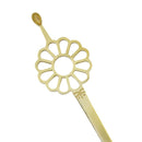 花紋平打一本簪‐菊／真鍮（かもんひらうちいっぽんかんざし‐きく／ブラス）