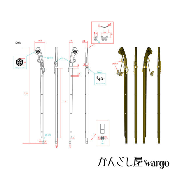 火縄銃一本簪｜普段使いの簪・ヘアアクセサリーブランド
