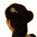 巳梅結一本簪／真鍮（へびうめむすびいっぽんかんざし／ブラス）